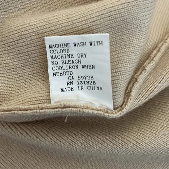 BRIAN BAILEY A-Line Knit Skirt Cotton, Size M - Picture 7 of 7